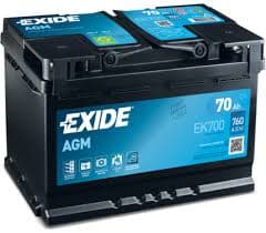 BATTERIES EXIDE AGM 12V 70AH 760A (L3 AGM,START-STOP)